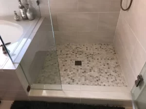 Contemporary Bathroom Shower Remodeling