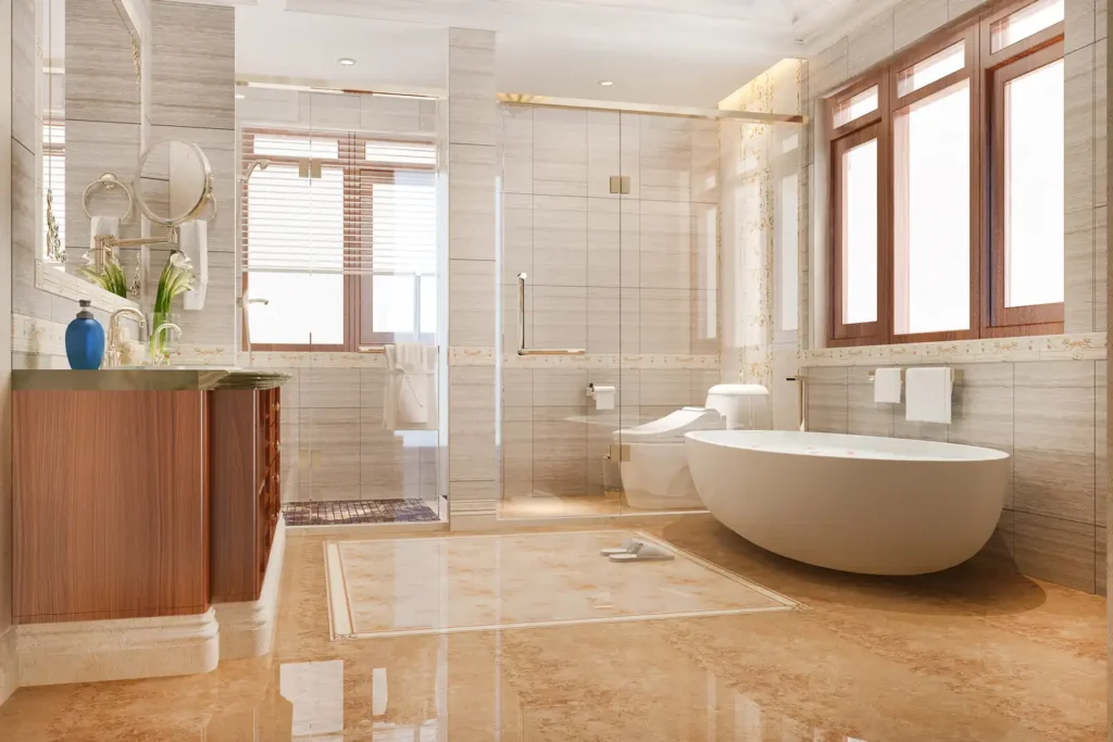 budget bathroom flooring guide by A1 Flooring and Granite at Dallas TX